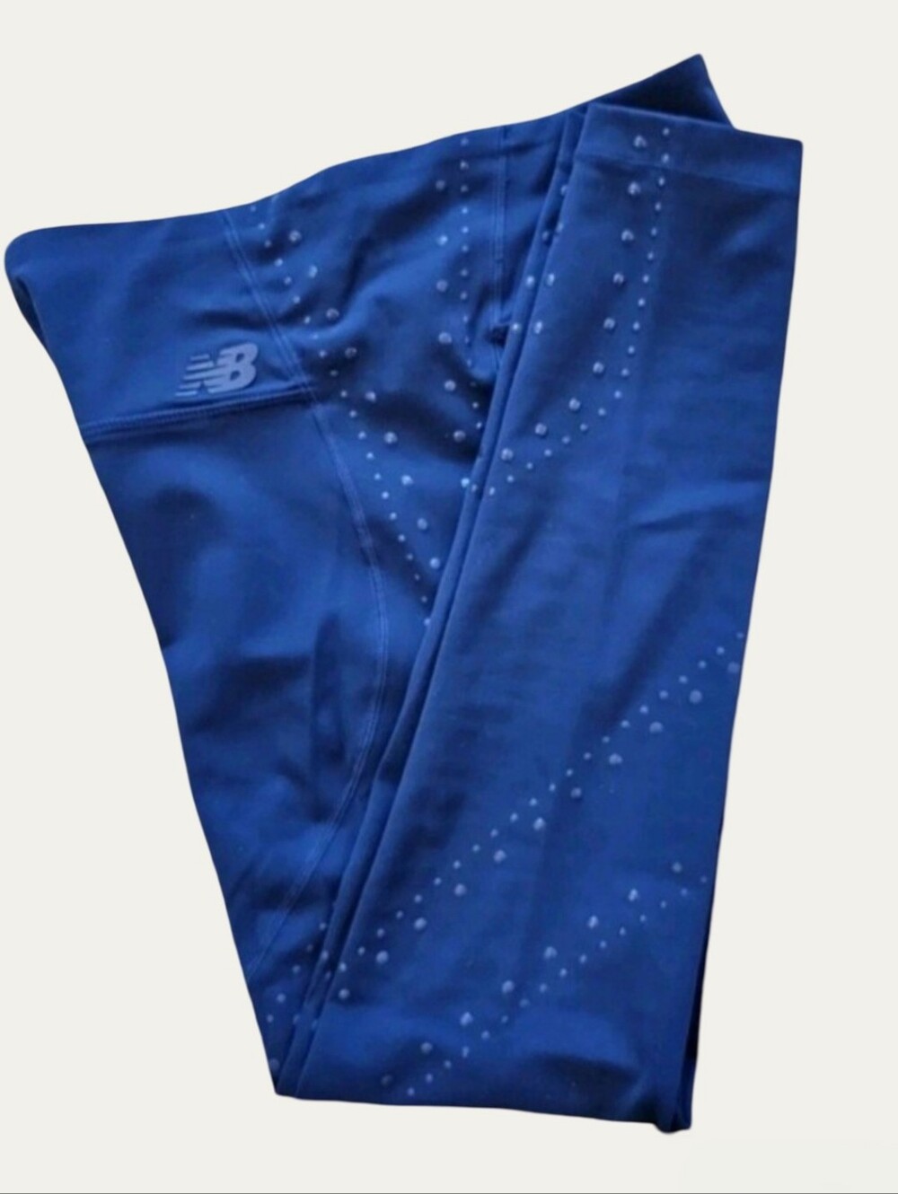 New Balance Techtonic Blue Reflective Dot 3/4 Length Leggings Sz S ($120 Retail)